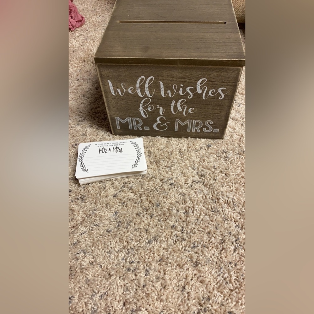 Wedding well wishes box